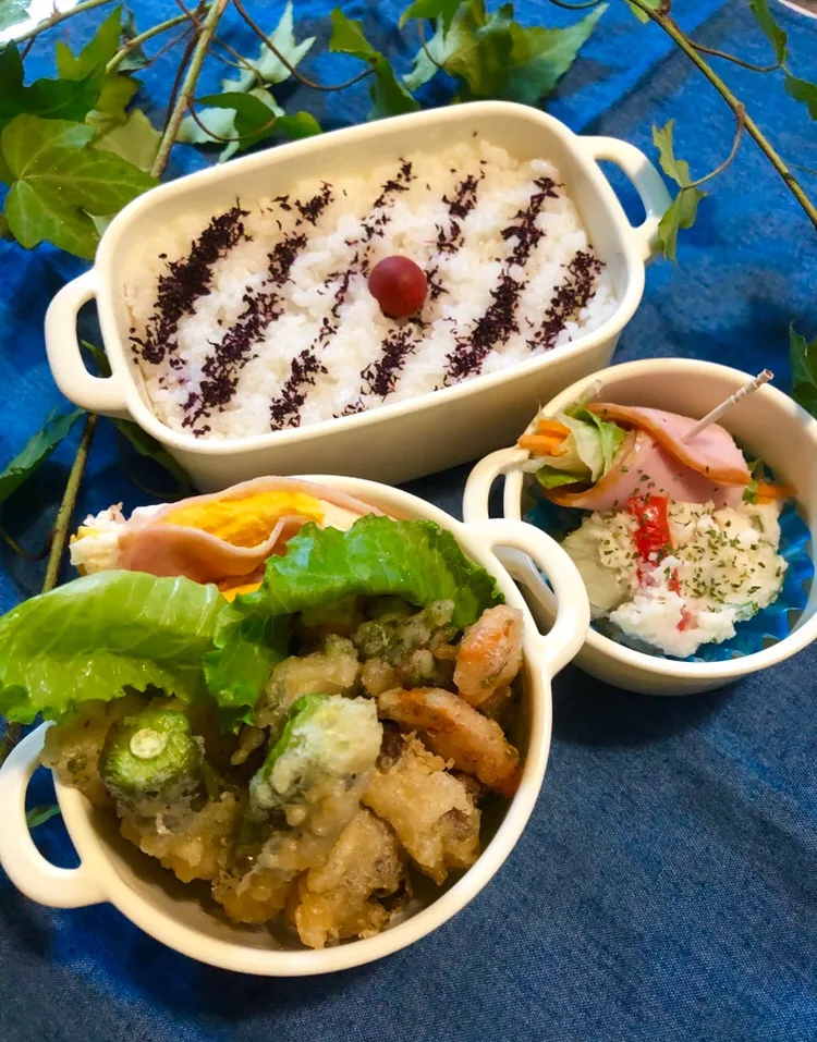 Snapdishの料理写真:旦那の夜勤のお弁当🍱|ぷーはるひゅうさん