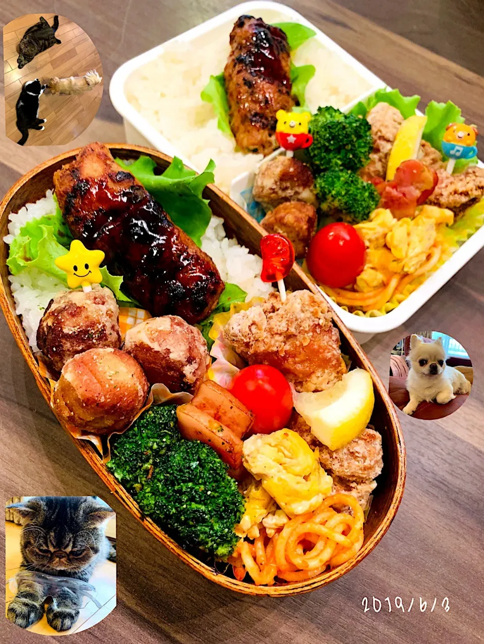 ぱぱさん弁当😆
2019☆6☆3☆(月)😄☀
🍭かなり焦げた🐓鶏つくね‪w
🍭里芋🥔の竜田揚げ|*w*tomomi🐾🐾🐾さん