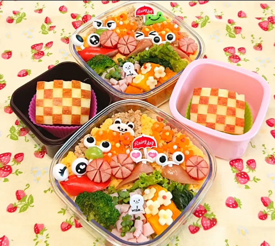 カタツムリさんと紫陽花 弁当♥️|みちゅあしさん