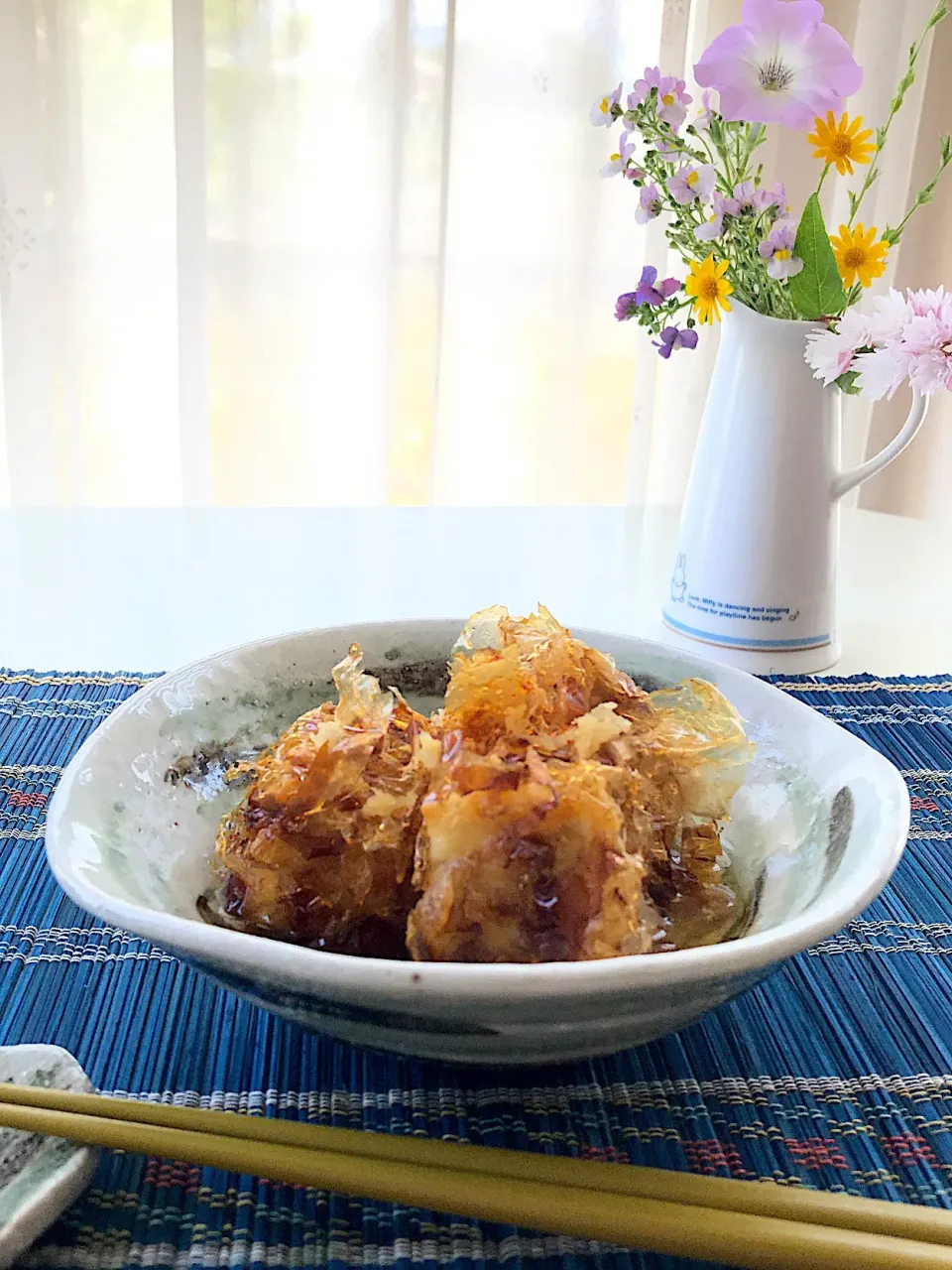 おかかをまとった揚げ出し豆腐|サミカさん