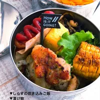 Snapdishの料理写真:鶏もも肉の香草焼き弁当|あかねさん