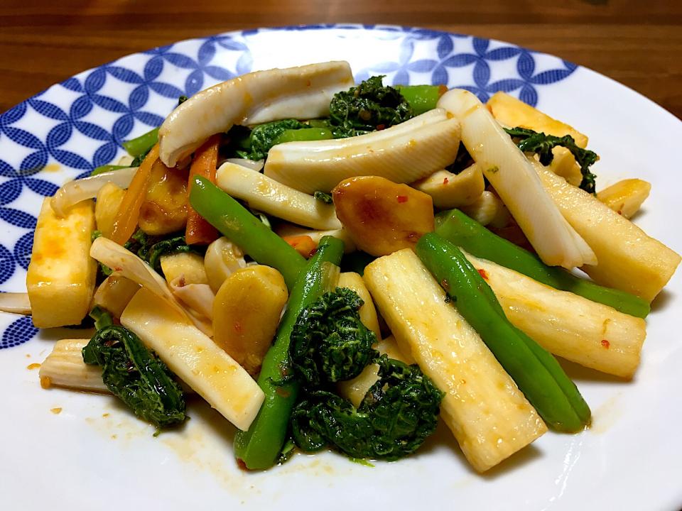 赤イカ耳と長イモの豆板醤炒め ぱぴこ家 Snapdish スナップディッシュ Id Jrkkoa