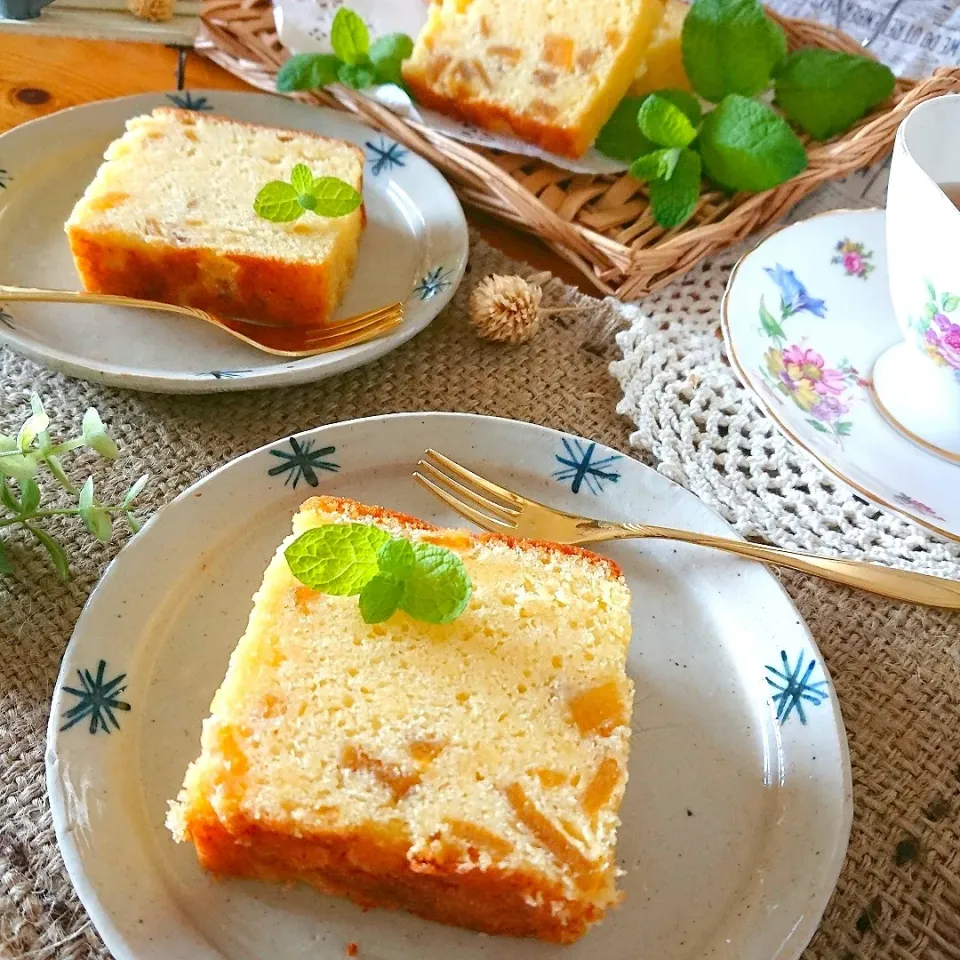 なだちいさんの料理 甘夏ピールのパウンドケーキ🍊✨|とまと🍅さん