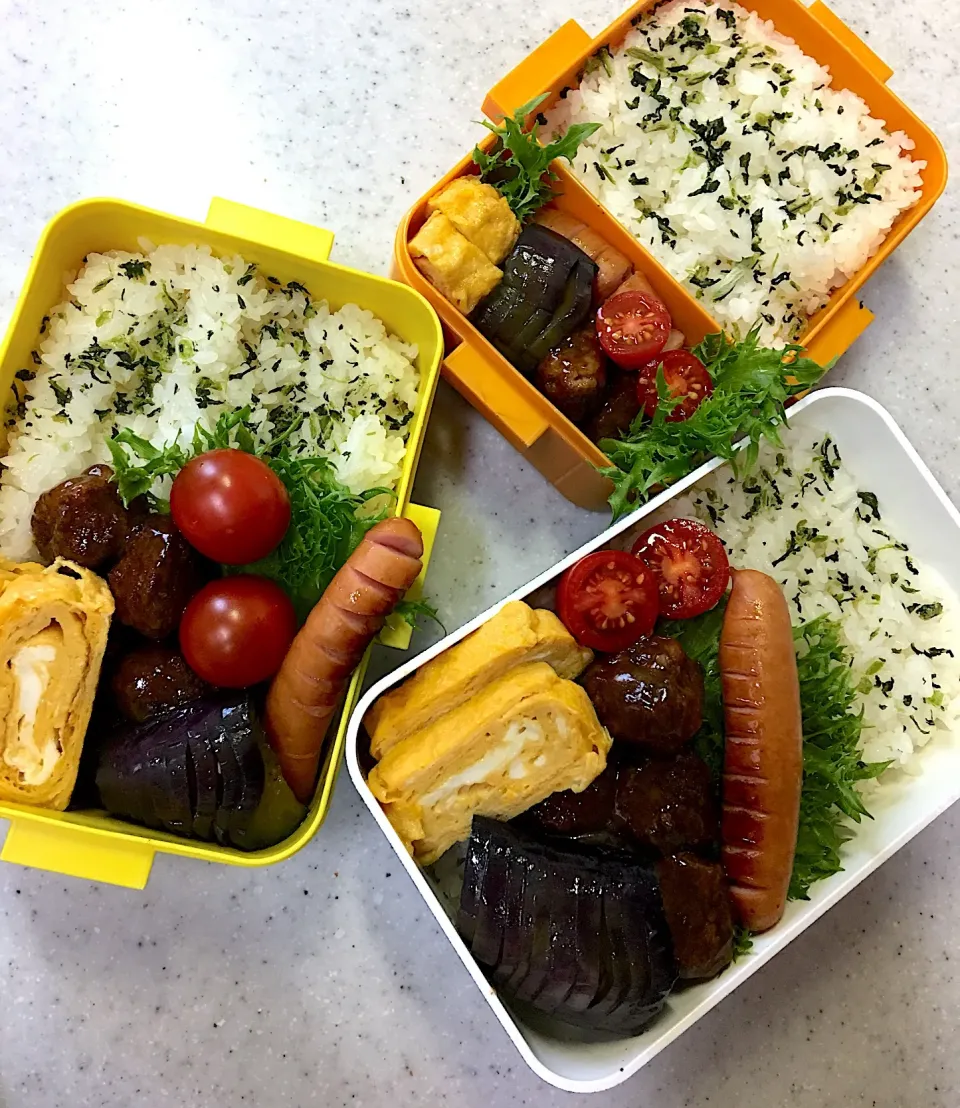 #中学女子弁当  #父ちゃん弁当 #肉団子#茄子|よちこさん