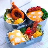 Snapdishの料理写真:オムライス弁当|あかねさん