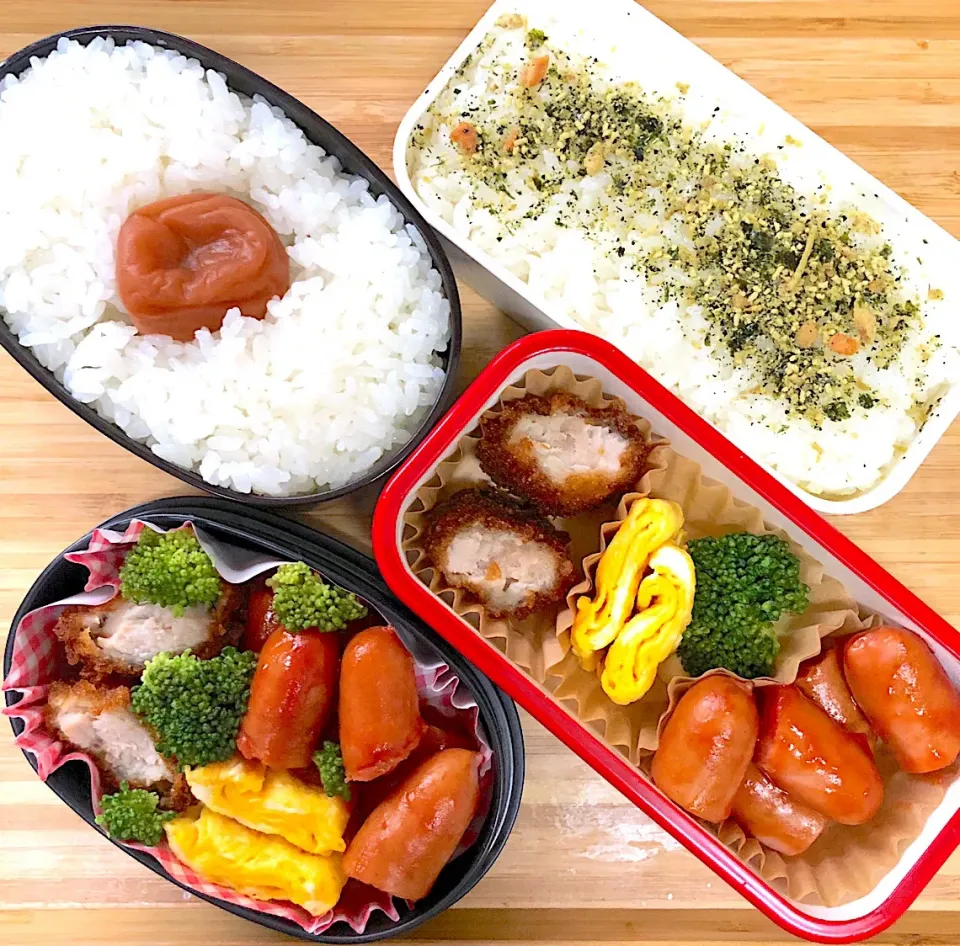 高２女子と社会人男子お弁当☆
 #お仕事男子お弁当 
 #お弁当 
 #ナッツアレルギー 
 #牛乳アレルギー|とんちゃさん