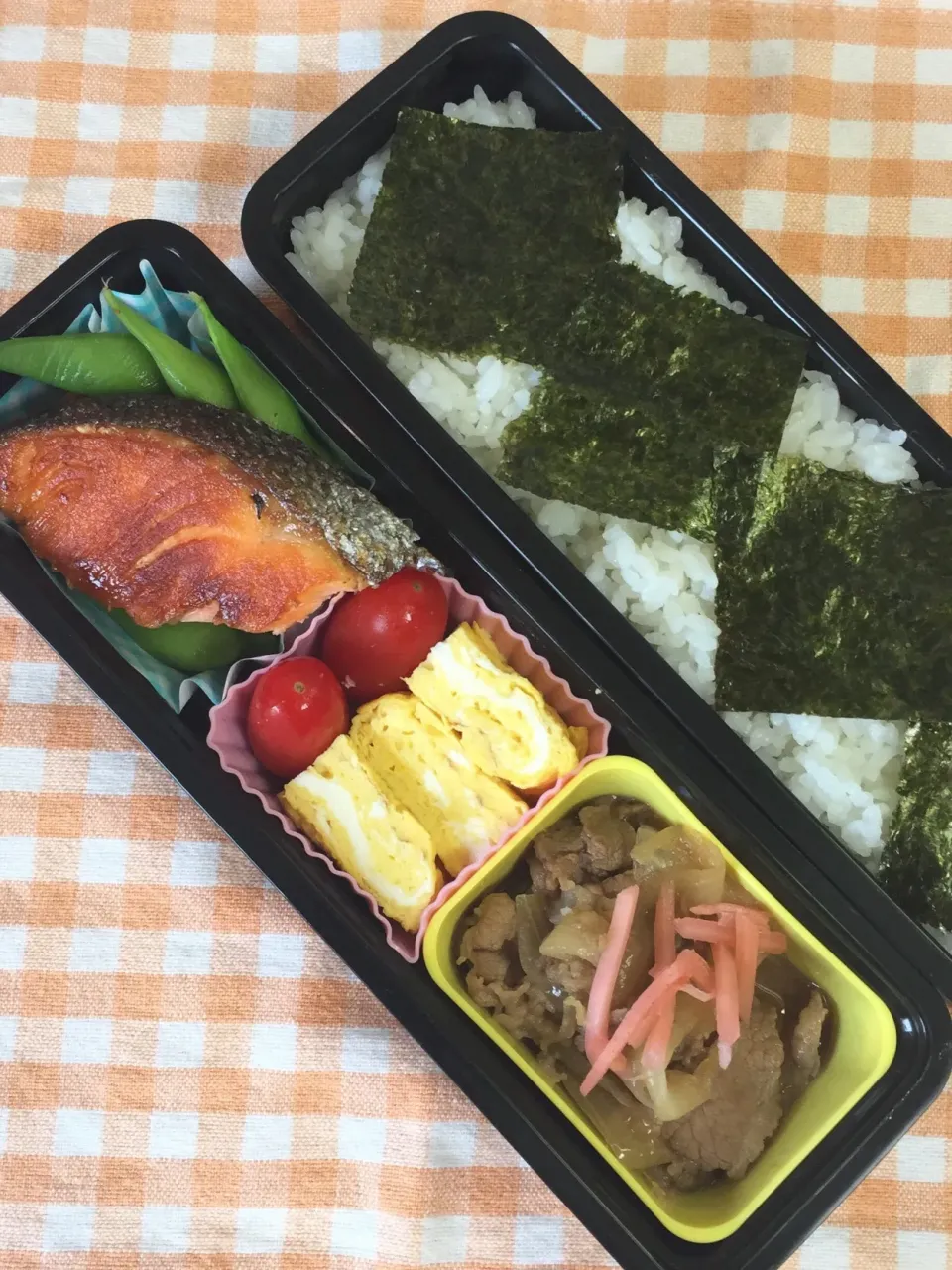 6/4☆しゃけギュー弁当|ちーさん