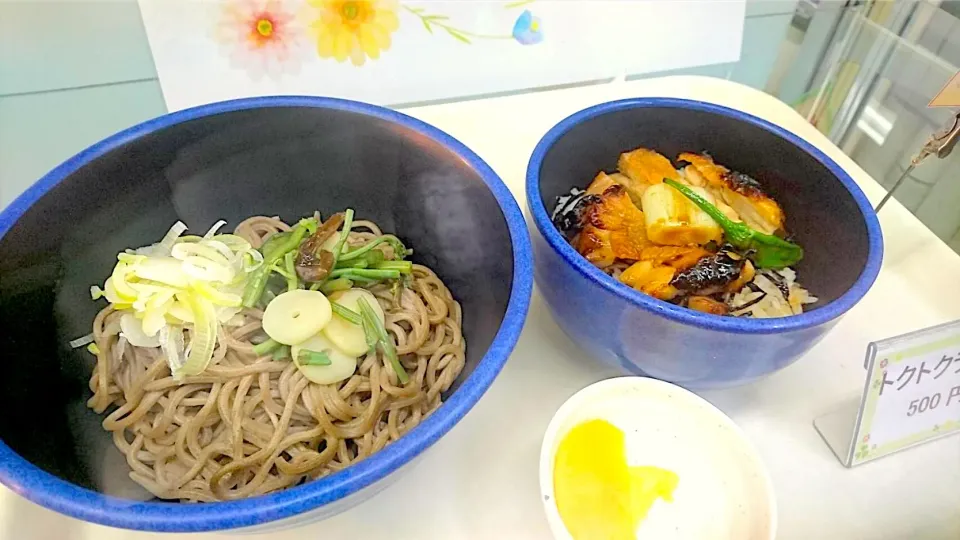 そば＆ハーフ焼き鳥丼セット|nyama1さん