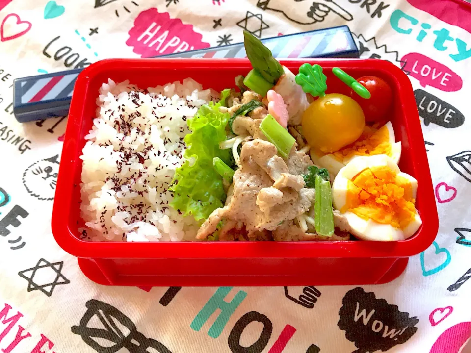 20190604 中学生スポーツテストお弁当
お兄ちゃんと旦那さまも同じお弁当♡|りゅうささん