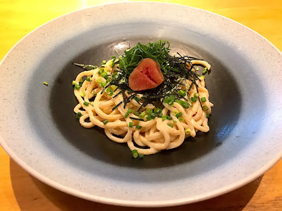 明太子とマスカルポーネのうどん|マハロ菊池さん