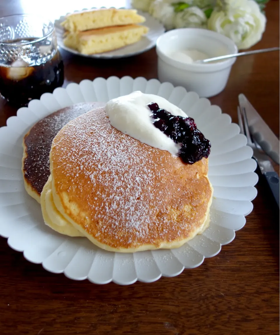 ホケミでふわふわスフレパンケーキ|あやさん