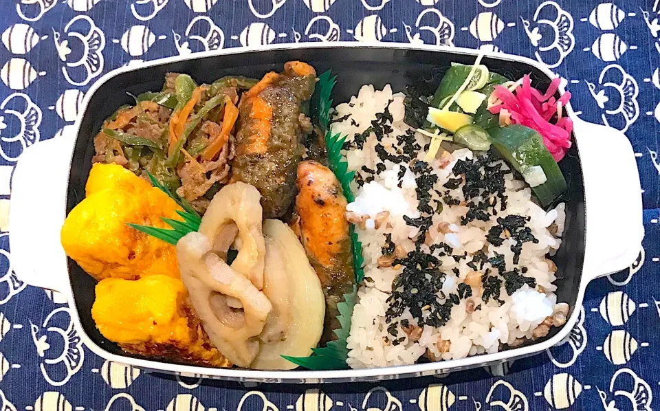 ササミの紫蘇巻き梅醤油弁当|momomamaさん