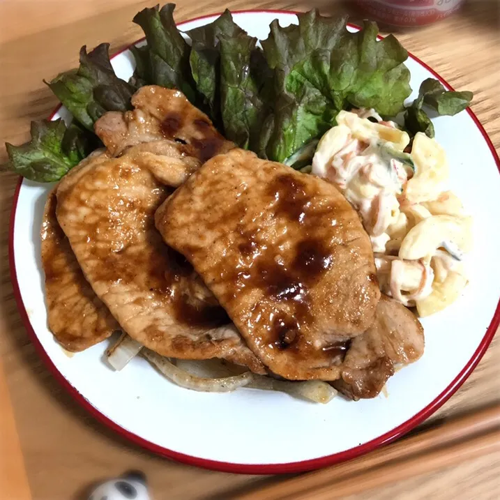 豚ロースの生姜焼き٩(˃̶͈̀௰˂̶͈́)و❤️|さくらさん