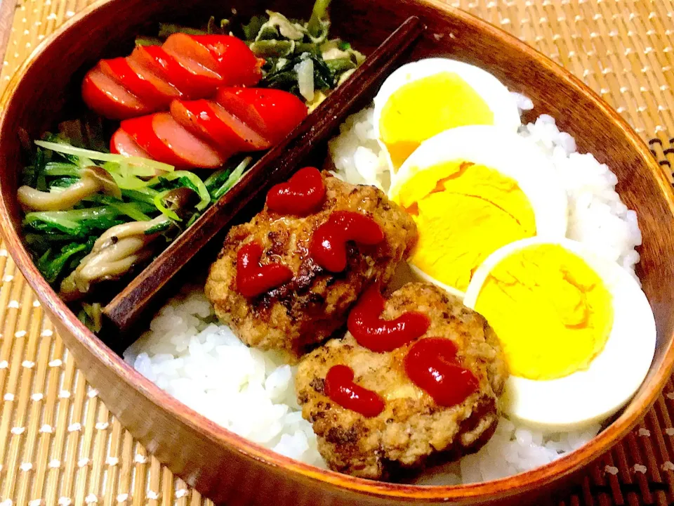 Snapdishの料理写真:#高校生男子のわっぱ弁当|もりや❤ゆりさん