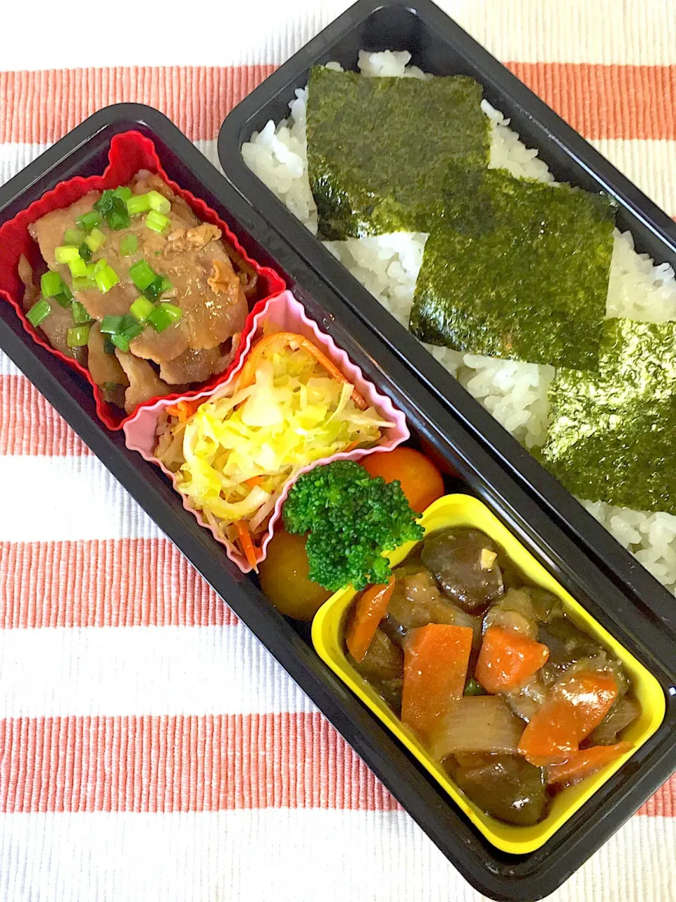 6/6☆旦那☆豚丼&味噌ナス弁当|ちーさん