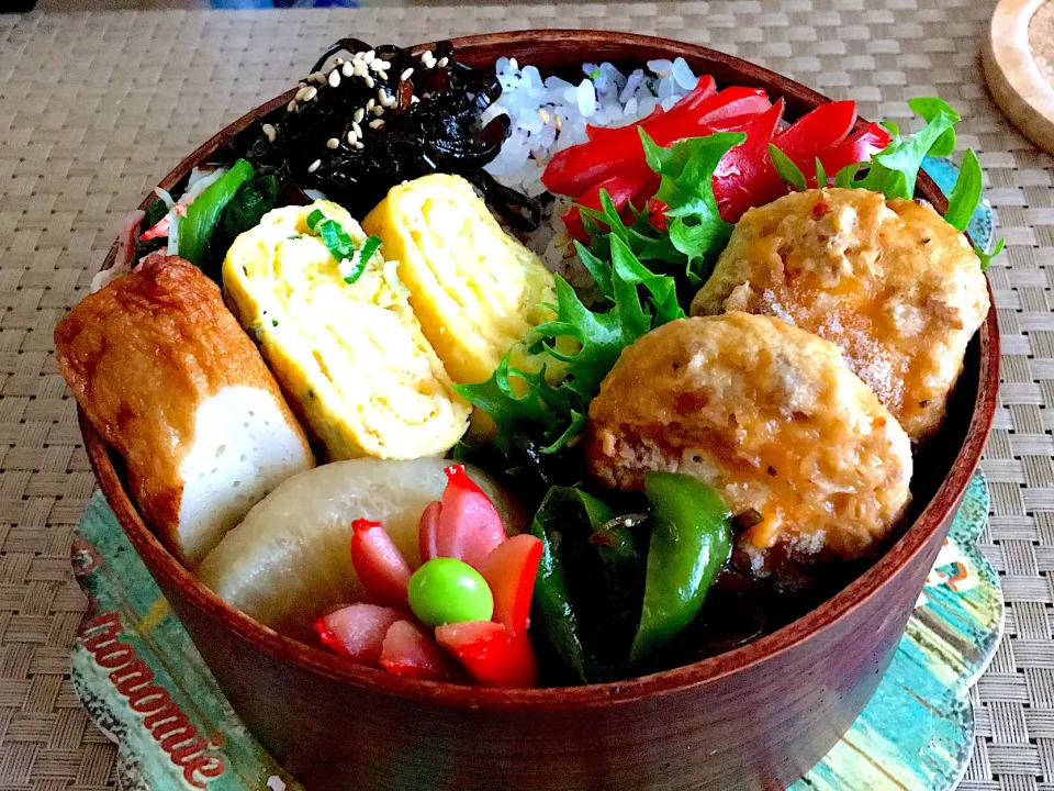 Snapdishの料理写真:今日のお弁当( ･∀･)ﾉｼ|あっきさん