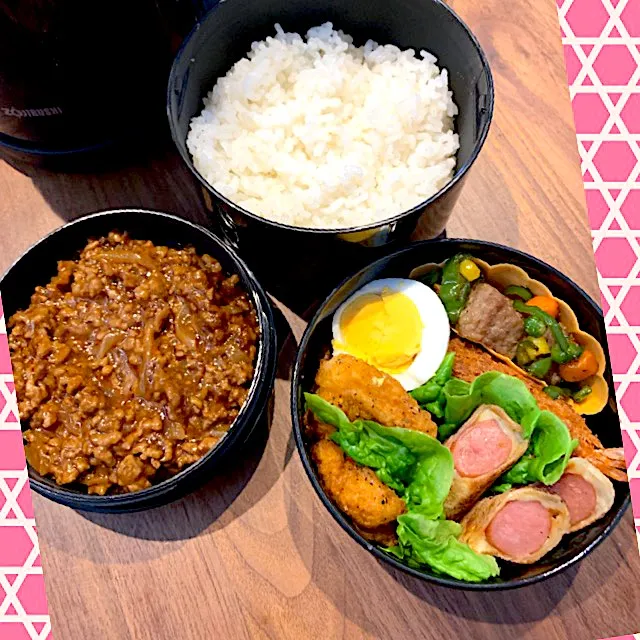 Snapdishの料理写真:ドリアミート弁当|ryosanさん