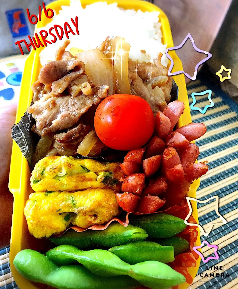 #thursday  #今日のお弁当 #生姜焼き弁当|マミさん