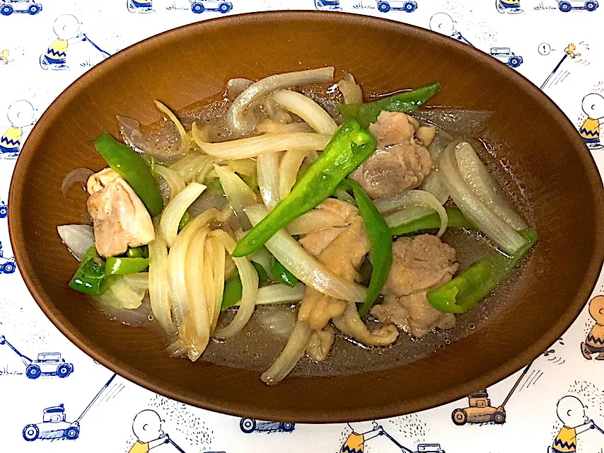 ポン酢でさっぱりと♪ 鶏肉とピーマンのポン酢炒め|ちひろさん