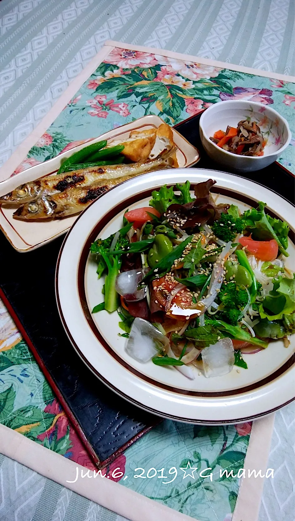 Gママの晩ごはん☆野菜たっぷりぶっかけソーメン😊|kaoriさん