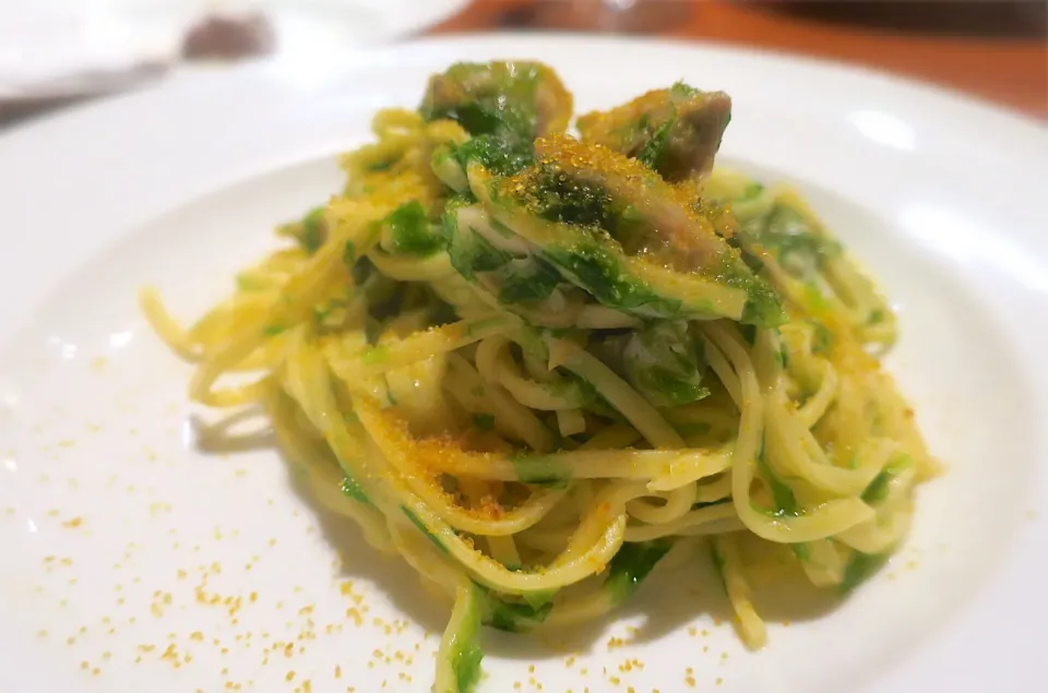 海苔のパスタ@ame 茅場町|Mickeeさん