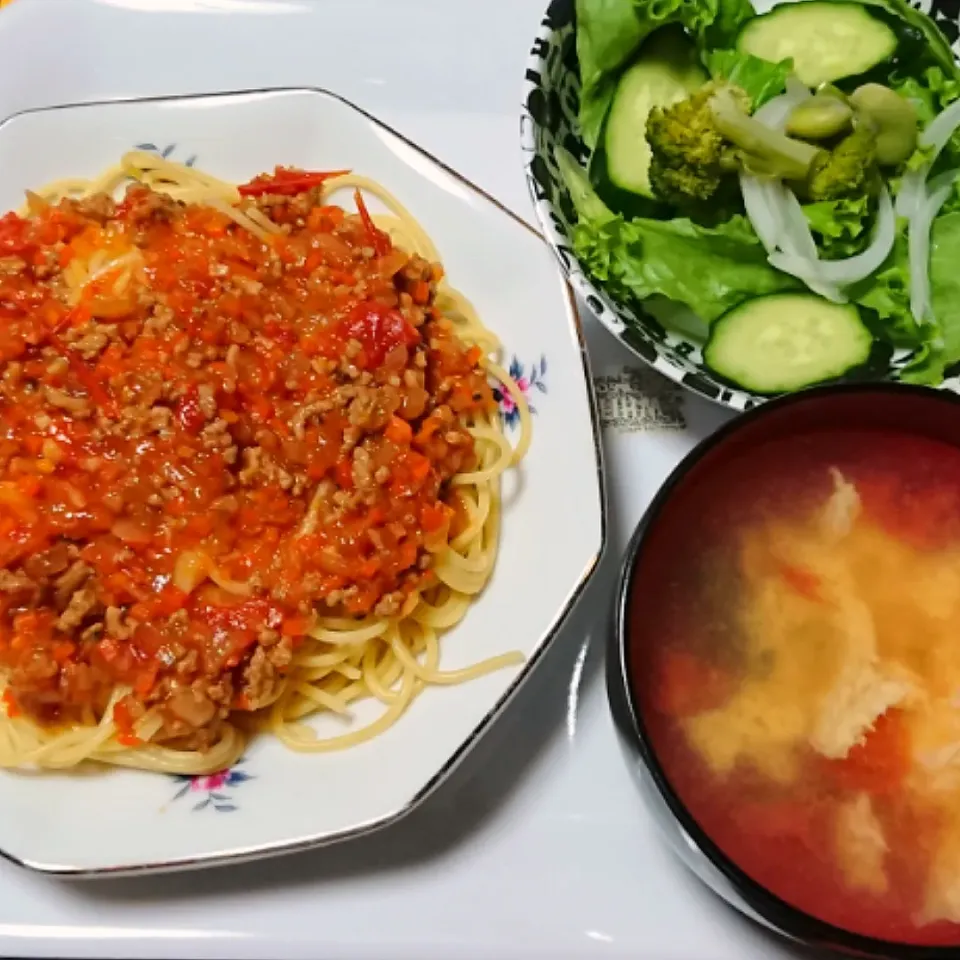 野菜たっぷりミートソーススパゲティ|☆ちび☆さん