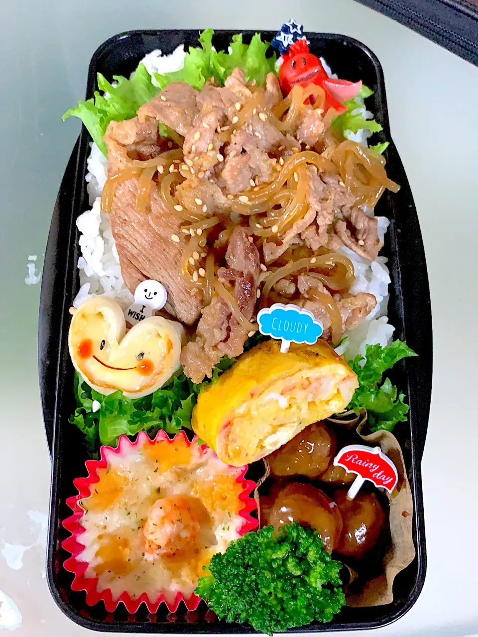 #息子弁当🍱🍴 
#雨だけど
 #いってらっしゃい🙋‍♀️|Yukaさん