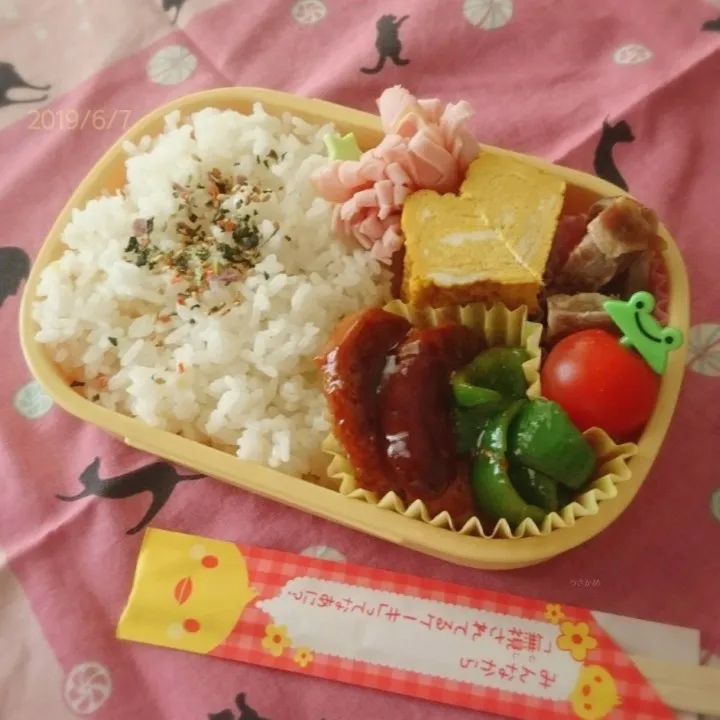 今日もお弁当|うさかめさん