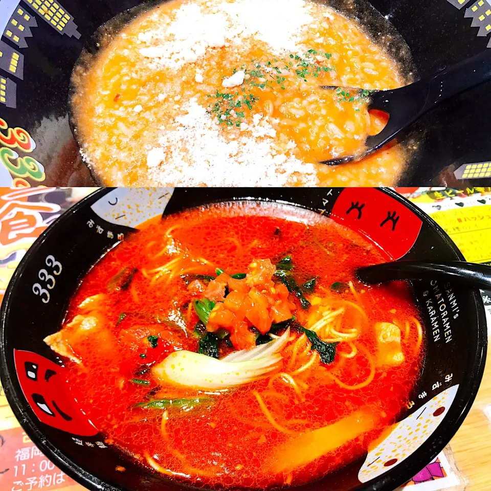 水巻の元祖トマトラーメン三味
『トマトラーメン🍅』と〆の『リゾット』|コージ💫さん