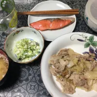 Snapdishの料理写真:豚とキャベツの梅肉あっさり煮
コールスロー
紅鮭|めぐみさん