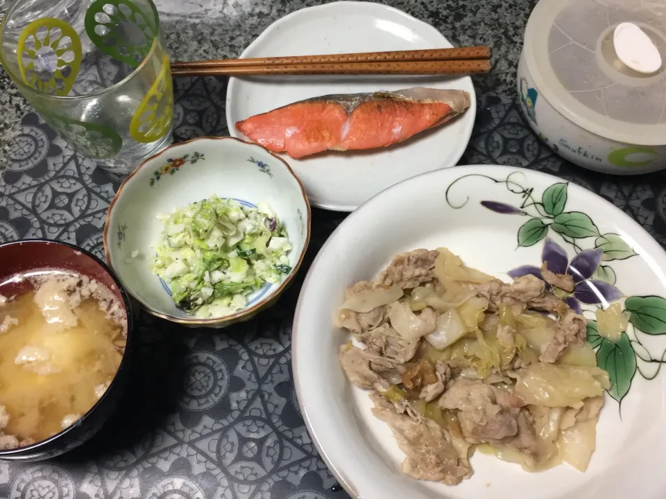 豚とキャベツの梅肉あっさり煮
コールスロー
紅鮭|めぐみさん