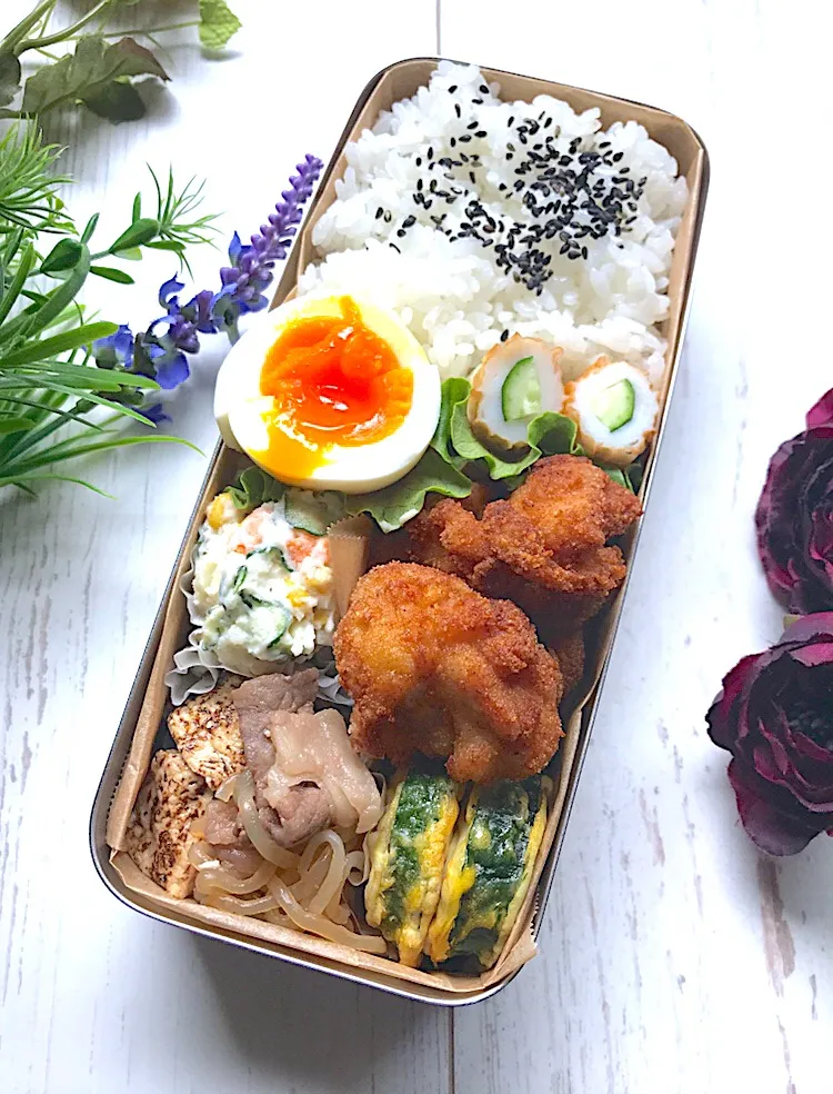 #旦那様弁当  #週末唐揚げ|サクサクさん