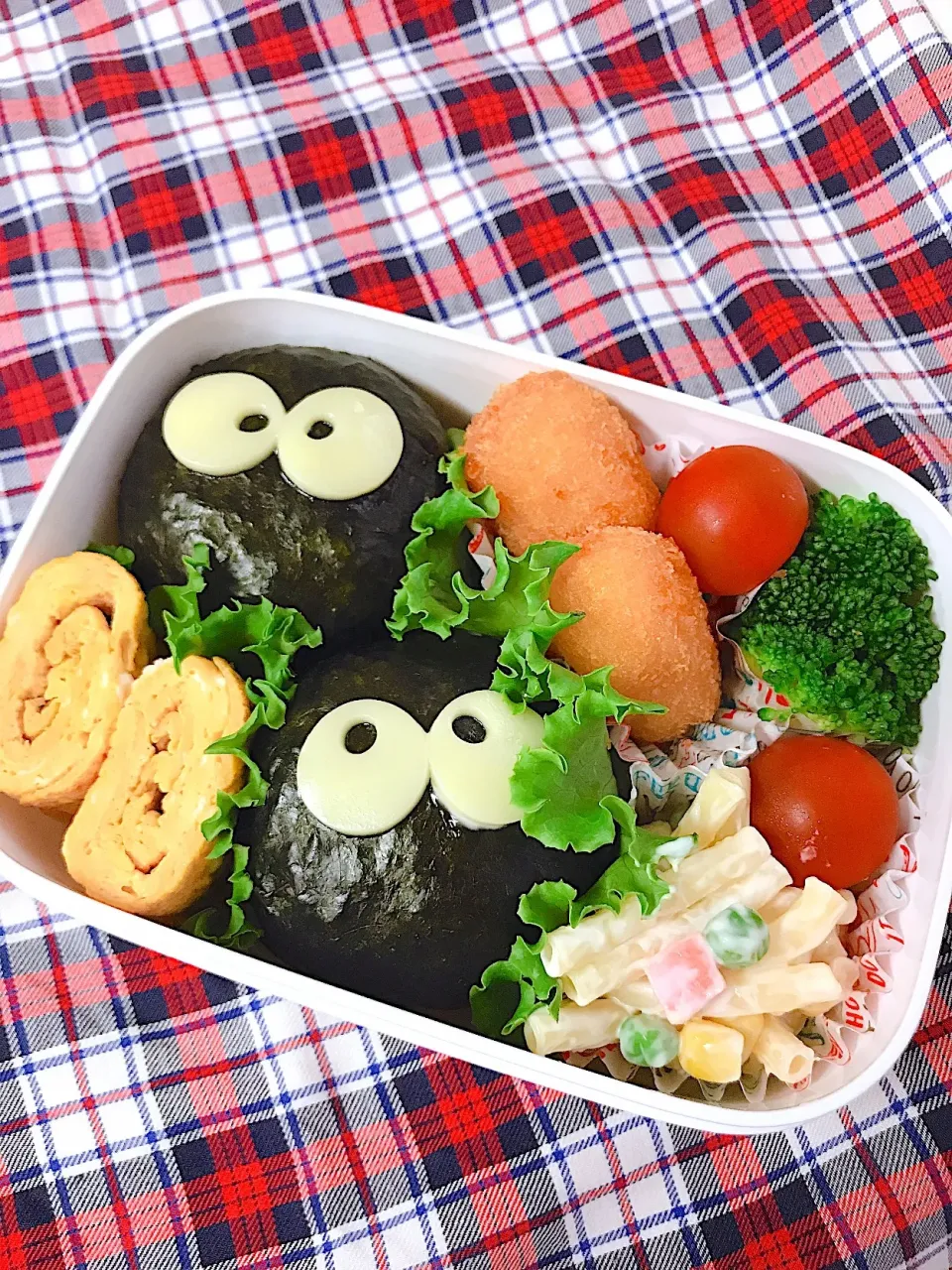 6/8 お弁当 まっくろくろすけ|ゆかりさん