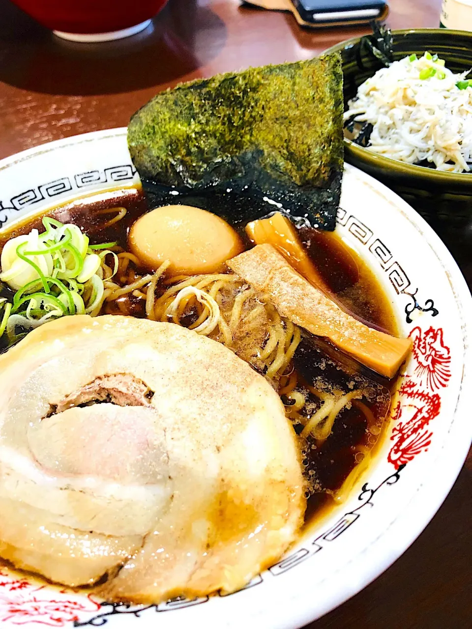 しらす丼と清水醤油ラーメン煮卵入り|Norikoさん