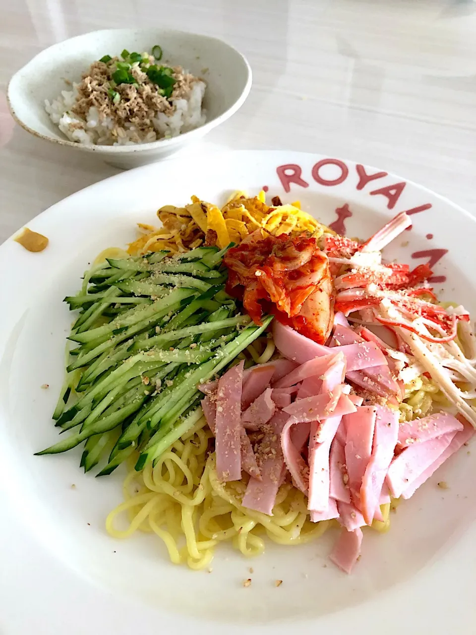 今年最初の冷やし中華と鯖フレークご飯|キヨさん