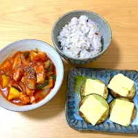 Snapdishの料理写真:晩御飯|yumiyumiさん