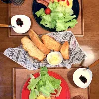 Snapdishの料理写真:休日の朝ごパン|ましゅまろさん