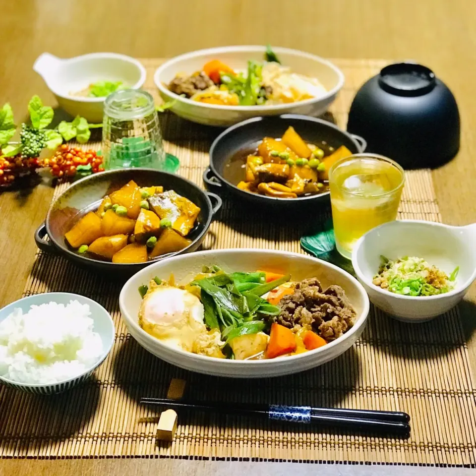 ヒラマサのお造りの残り物で『鰤大根もどき』&肉豆腐と落とし卵で『2日目のすき焼き風』|nailsbayさん