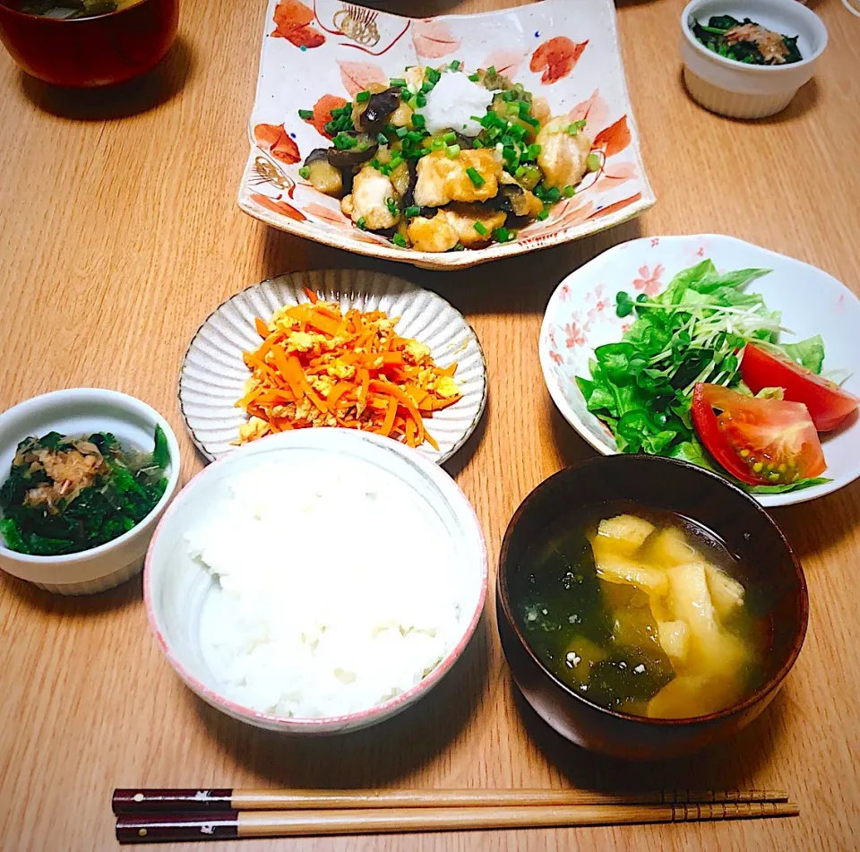 茄子と鶏肉のみぞれ煮|jocoさん