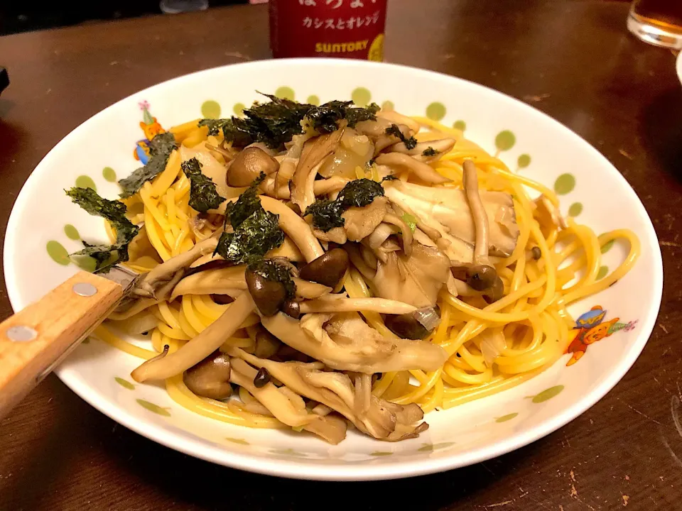 Snapdishの料理写真:6/9 よるごはん 和風パスタ|ssaさん