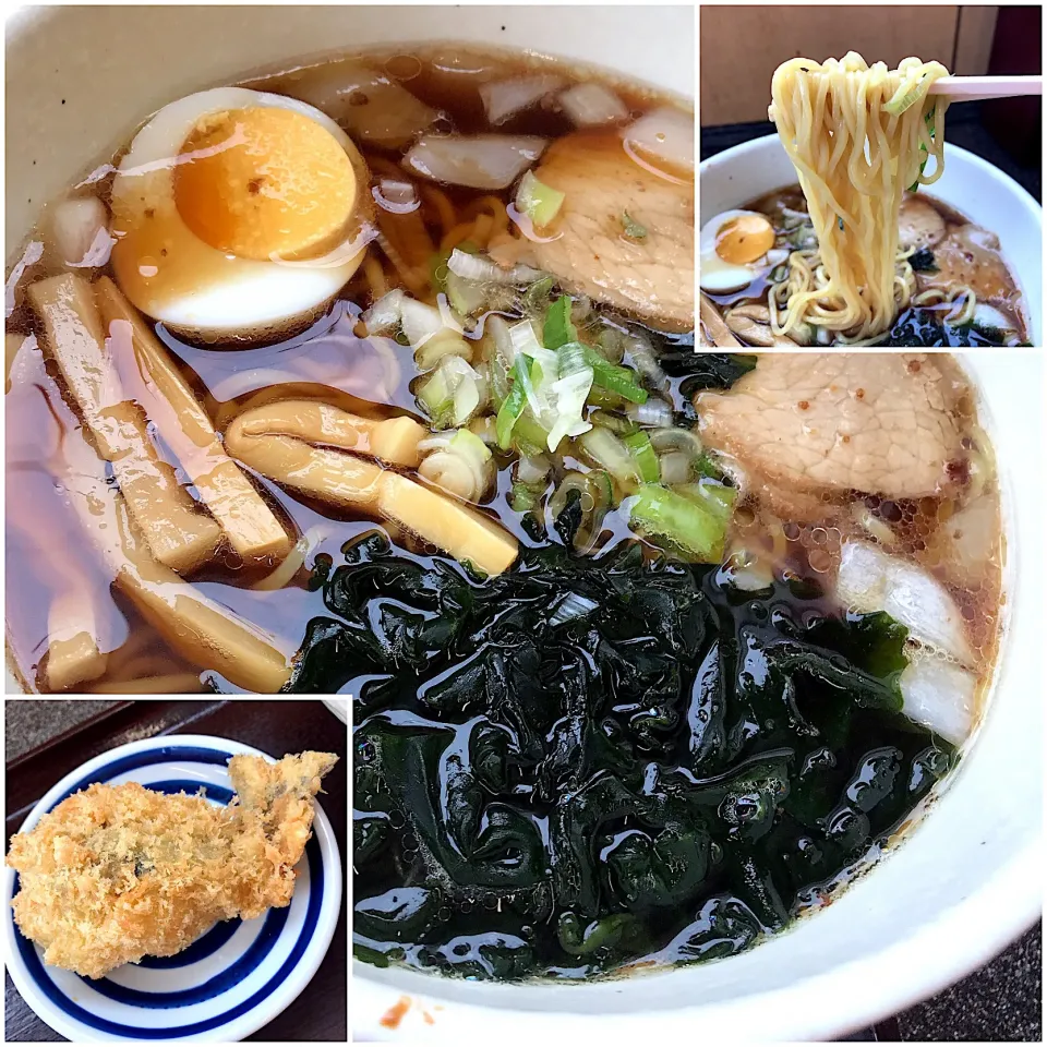 たまり醤油ラーメン＋鯵じゃが@西湘バイパスPA上り|塩豚骨さん