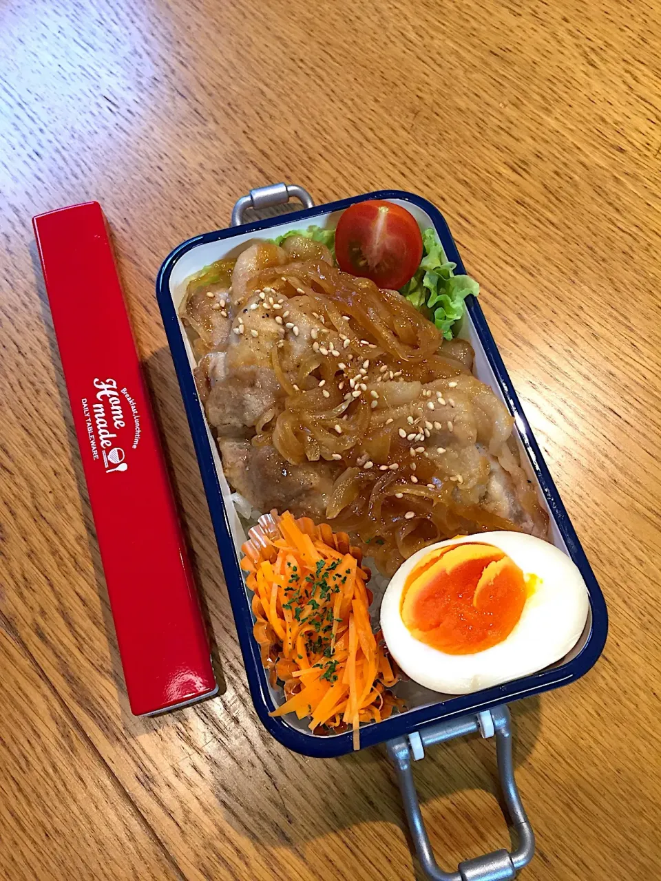 JK☆DK弁当  豚の生姜焼き丼|まつださんさん