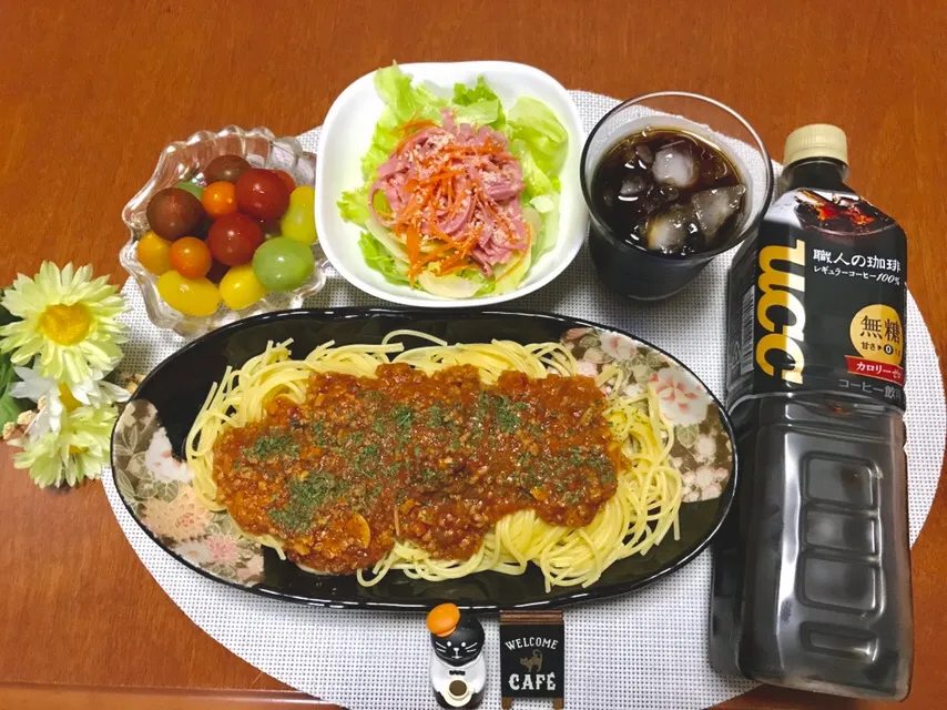 ミートソースパスタ🍝|バシュランさん