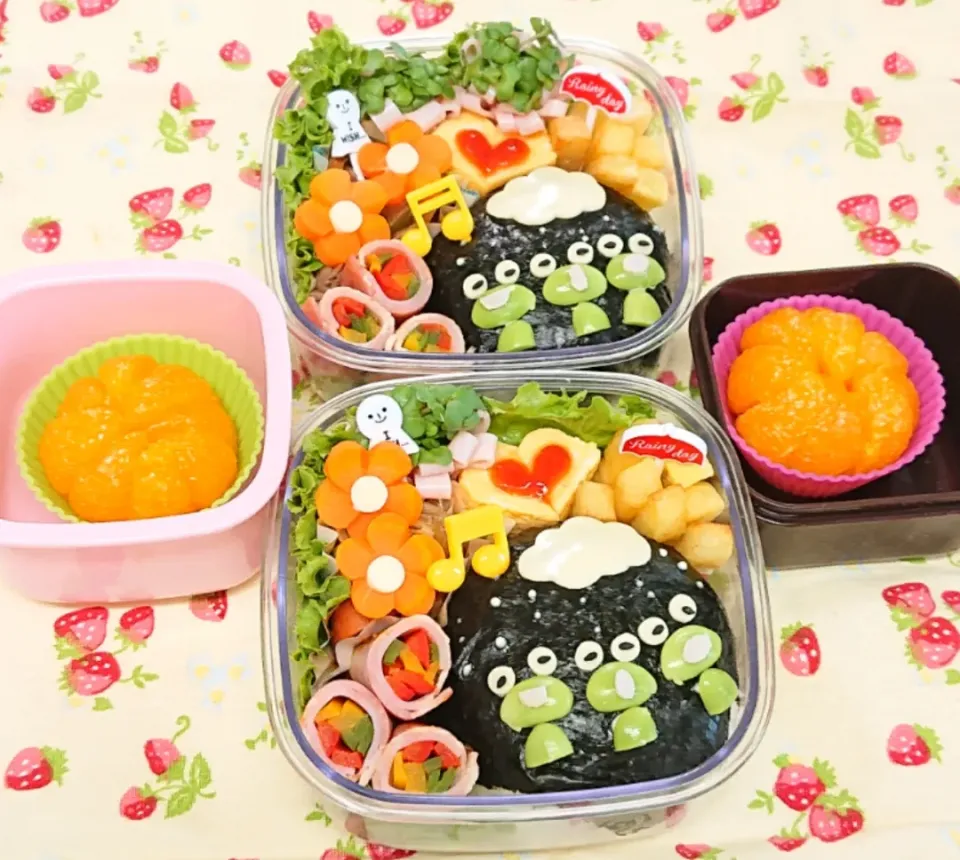 カエルの合唱弁当♥️|みちゅあしさん