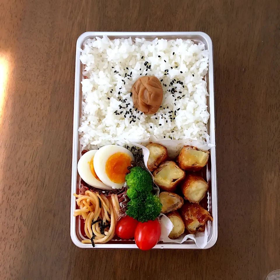 Snapdishの料理写真:高3次男 遠征弁当|あっつさん