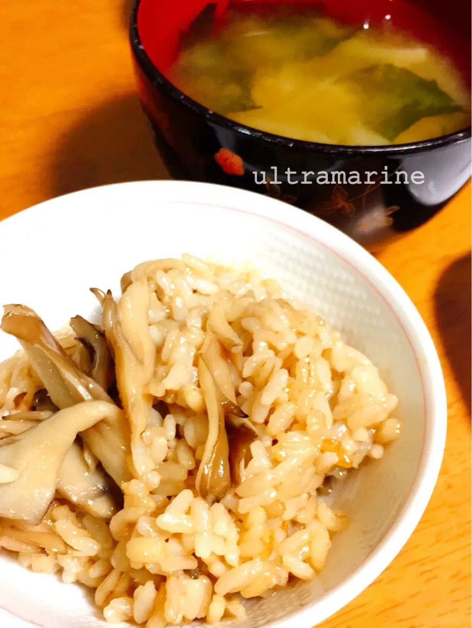 ＊もちもち♪もち麦舞茸ごはん＊|ultramarineさん