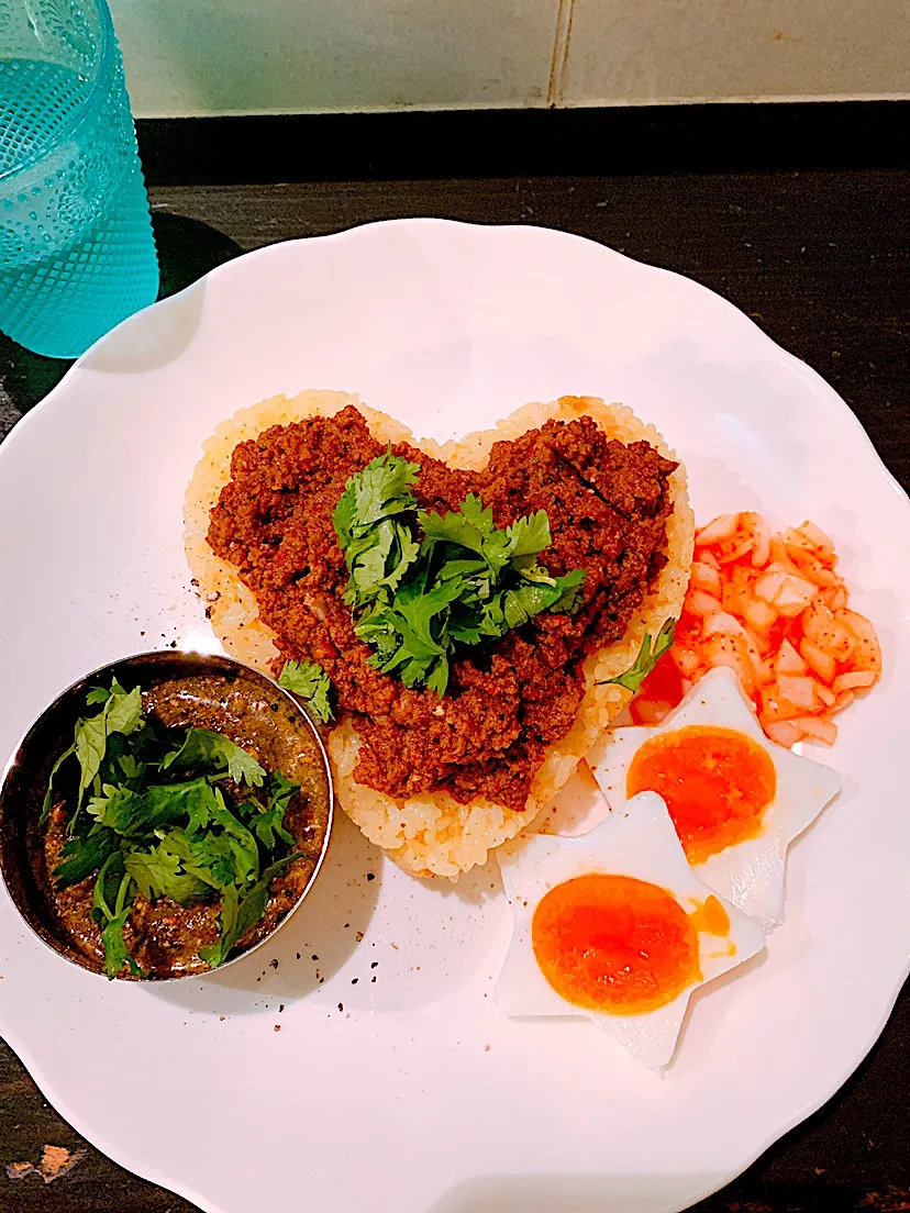 大阪 本町 my name is りんりん ポーク麻辣カレーとパクチーキーマ|papicoさん