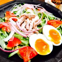 チキンサラダ🥗
#野菜サラダ
#チキンサラダ