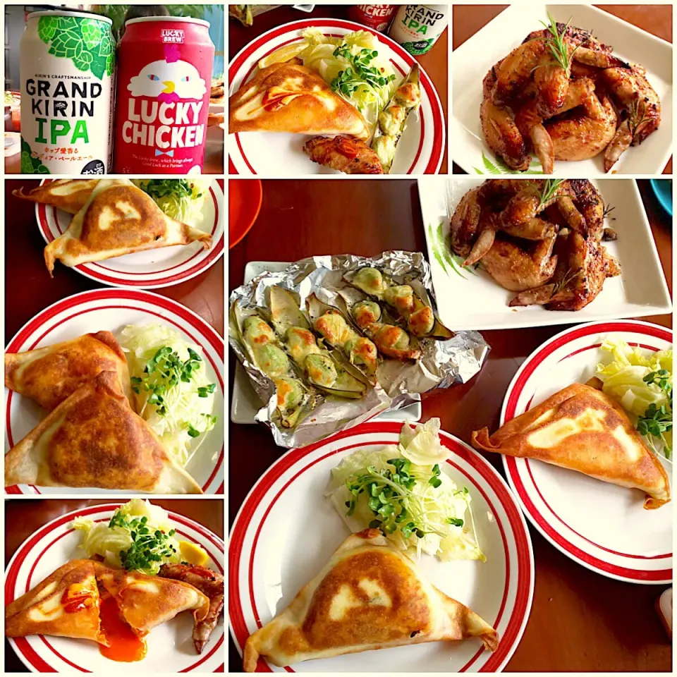 Brik🇹🇳pesce0414's Brick of avocado&tomatoes 🍳鹿野さんのとろける,ｱﾎﾞｶﾄﾞとﾄﾏﾄのﾌﾞﾘｯｸ仕立て Roast BBQ Chicken ･BBQ ﾛｰｽﾄﾁｷﾝ|🌈Ami🍻さん