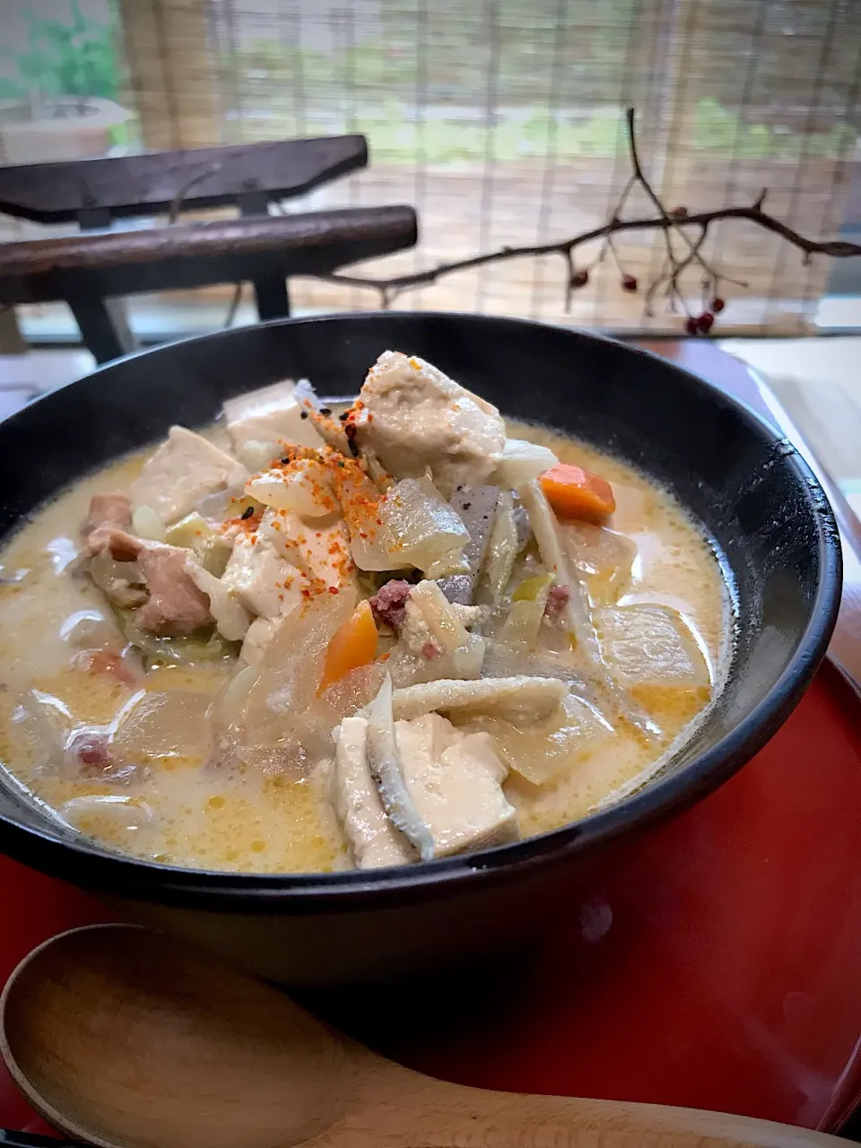 豆乳豚汁うどん リメイク料理|シュトママさん